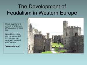 Feudalism Introduction (3.1)