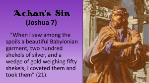 Sin of Achan