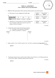 F2 CH9 SPEED AND ACCELERATION