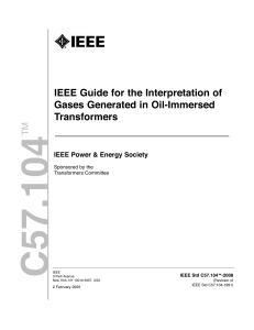 IEEE-Std-C57.104_GUIDE FOR THE INTERPRETATION OF GASES GENERATED IN OIL-IMMERSED TRANSFORMERS