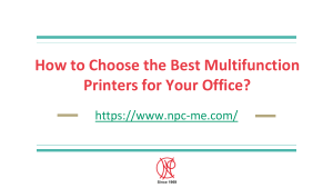 How do I choose a multifunction printer for my business