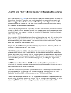 J9.COM and FIBA to Bring Next-level Basketball Experience PR
