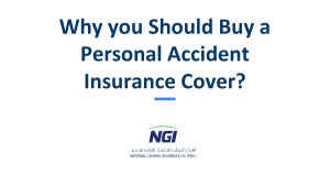 Why you Should Buy a Personal Accident Insurance Cover