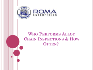 Who Performs Alloy Chain Inspections & How Often