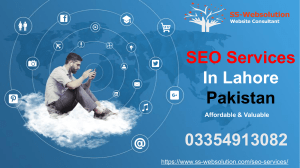 seo services in lahore pakistan - SS-websolution