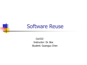 Software Reuse