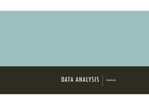 Data analysis