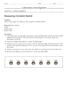 lab activity - Measuring constant speed
