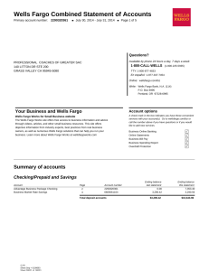 Wells Fargo Combined Statement of Accounts - PDF Free Download