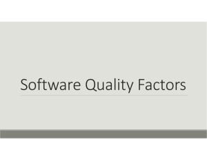 03 Software Quality Factors