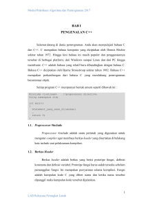 Modul Praktikum Pengenalan C++