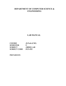 LabManualDBMS 2015-16