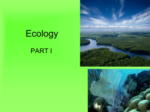 1b. Ecology--PART I
