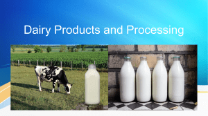 Dairy Products and Processing