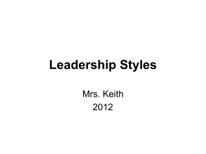 leaderships styles powerpoint
