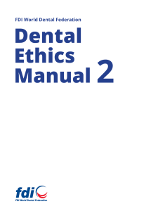 fdi-dental ethics manual 2