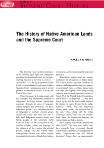 The History of Native American Lands