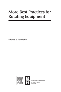 Rotating Equipment Best Practices Handbook