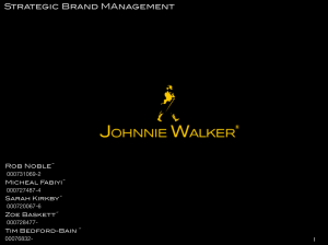 Strategic Brand Management: Johnnie Walker Case Study