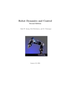 Robot Dynamics and Control Textbook