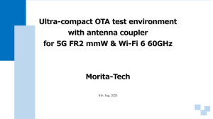 5G Compact OTA test environment Presentation EN