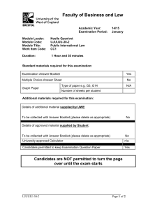 Public International Law Exam Paper