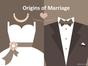 Unit 3 Introduction of Marriage Chpt 6