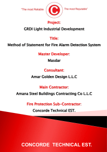 01. Method Statement for Fire Alarm installation - Amana