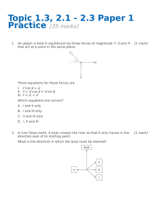 Topic 1.3  2.1 - 2.3 Paper 1 Practice