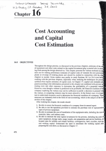 16 A Cost Accounting and Capital Cost Estimaticon Seider 