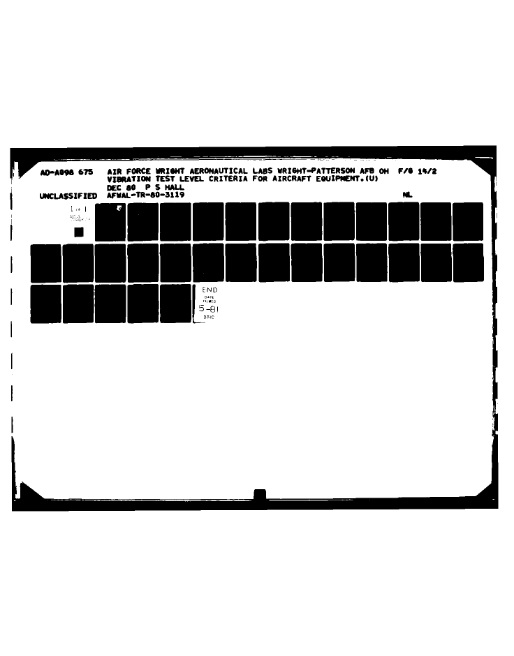 01Hall, P.S., Vibration Test Level Criteria for Aircraft Equipment ...