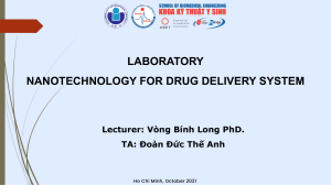Nano-DDS Lab - drug encapsulation and release