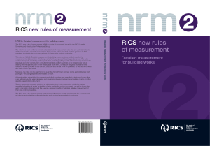 NRM 2 Detailed measurement for building works 1st edition PGguidance 2013