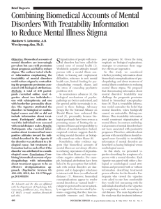 Lebowitz  & Ahn 2012 - Combining Biomedical Accounts of Mental Disorders With Treatability Information to Reduce Mental Illness Stigma