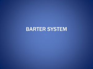 BARTER SYSTEM (september 2021)