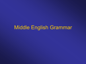 Middle English grammar