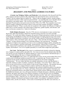 Religion and Politics Across Cultures syllabus