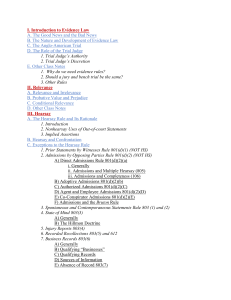 Evidence Outline with Cases