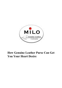 How Genuine Leather Purse Can Get You Your Heart Desire - Expressions Milo