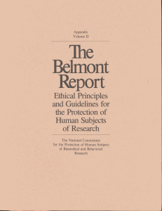 Belmont Report (1979)