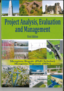 Project Analysis, Evaluation and Management
