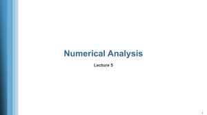 Numerical analysis-5