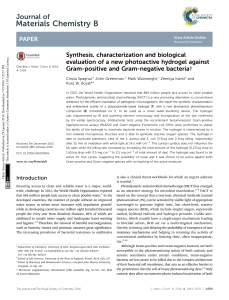 Synthesis characterization and biological evaluati