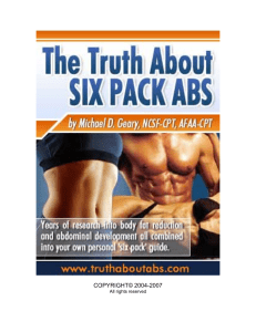 THE TRUTH ABOUT SIX-PACK ABS