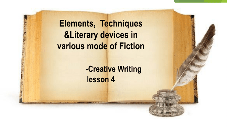 creative writing lesson 4