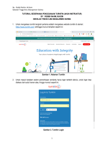 PANDUAN TURNITIN