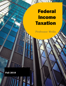 Corp Tax 2018 Outline