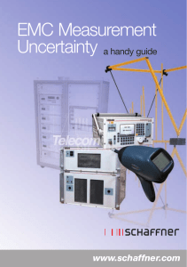 EMC Measurement Uncertainty a handy guide, Schaffner EMC Systems, 2002