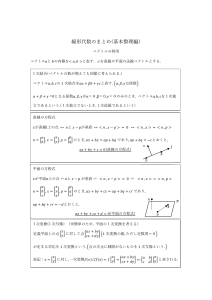 Cb1線形代数学Ⅰまとめ(基本編)