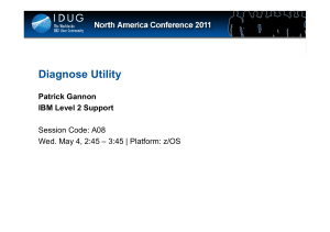 DB2 for z/OS Diagnose Utility